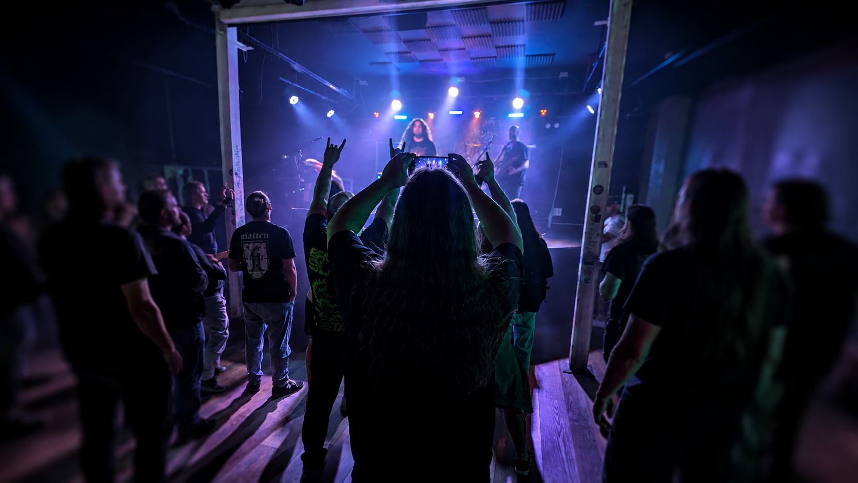 Music venue with stage