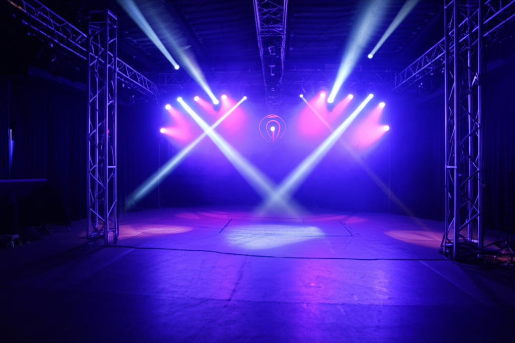 Music venue with stage
